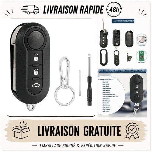 Coque clé voiture boutons - coque,