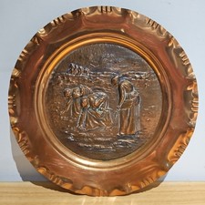 ASSIETTE EN CUIVRE ANCIENNE -