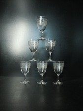 Lot 6 verres à vin blanc