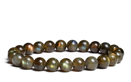 Bracelet perles labradorite - de,