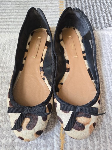 Ballerines cuir imprimé - cuir,