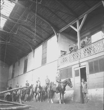 NEUILLYˢ/ SEINE c.1946 - Chevaux Manège Centre Équestre - Négatif 6 x 6 - P 235