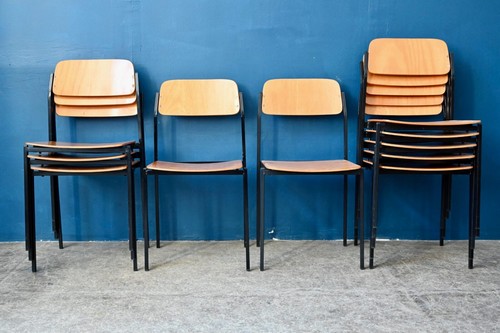 Lot chaises vintage en - vintage,