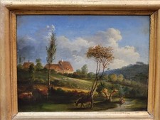 Tableau ancien .Paysage