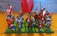 Warhammer Empire Metal Greatswords x15 Regiment Banner Musician OOP Painted