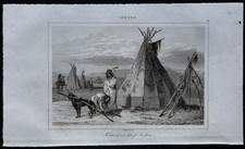 1849 - Tente d'un Chef Indien