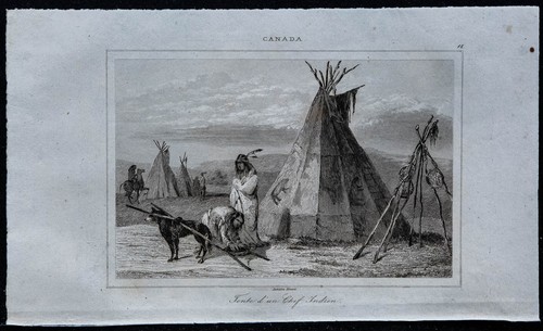 1849 tente un - -, indien
