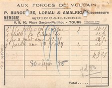 1935 AUX FORGES DE VULCAIN