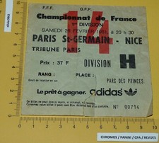 FOOTBALL BILLET 28-02 1981