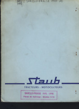 (153) STAUB Catalogue pièces de rechange Sarco-fraise PP5/PP6 Modèle 1970