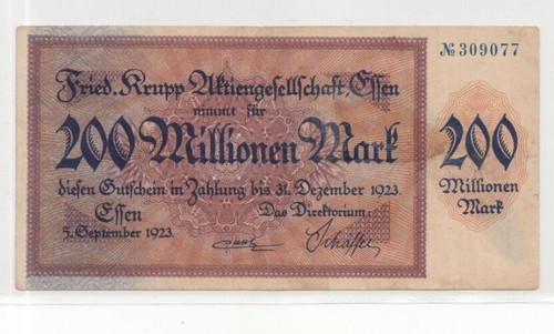 Allemagne billet 200 - billet,