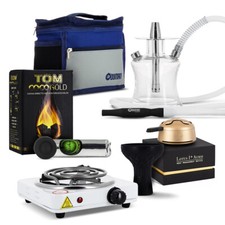 Pack complet chicha Oduman Travel N2 + Kaloud Lotus + Allume Charbon + Foyer Si