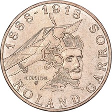 [#1166830] France, 10 Francs, Roland Garros, 1988, Aluminium-Bronze, EF(40-45), G