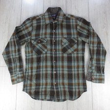 Chemise Flanelle Vintage 80s Tartan Plaid Arrow Sportswear Homme S Marron Épais