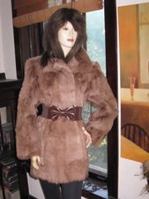 NWT Brown Goat Fur Stroller