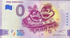 BILLET 0 EURO PARC SAINT PAUL   FRANCE  2023 NUMERO SUITE 1234