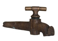 Ancien Robinet en Bronze pour