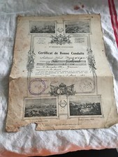 Ancien Certificat De Bonne