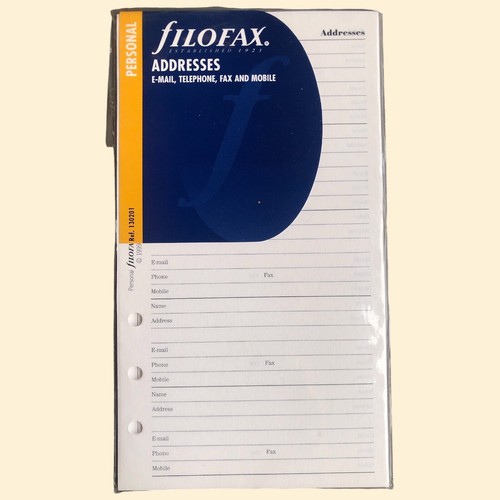 Filofax recharge agenda format - filofax,