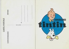 RARE EO ANNÉES 60 ÉDITIONS LA BRUYÈRE CARTE POSTALE HERGÉ + CHAUSSURES TINTIN