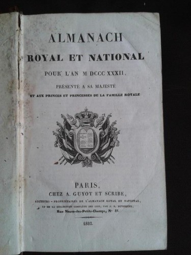 Almanach royal 1832