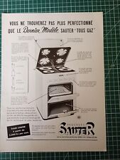 1278 belle Publicité circa 1960 Cuisinière Sauter tous Gaz dos Leitz Galeries Ba