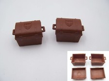 PLAYMOBIL (1104) Lot 2 Coffres au Trésor 3550 3542 3570 Vintage Cassés