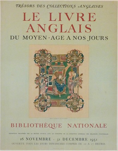 Affiche litho livre anglais - le,