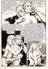DOUBLE BANG A BANGKOK  PLANCHE ORIGINALE OSS 117 JEAN BRUCE page  102 EROTIQUE