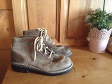 Bottines Kicker's Cuir kaki .T 38 .(J/Y/V)