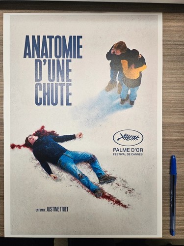 Affiche anatomie une chute - affiche,