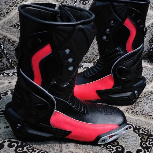 Hommes bottes cuir - , moto