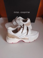 Baskets cuir compensée
