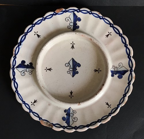 Assiette xix ème fleur - assiette,