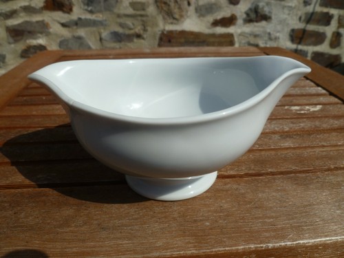 Sauciere blanche porcelaine - porcelaine, de