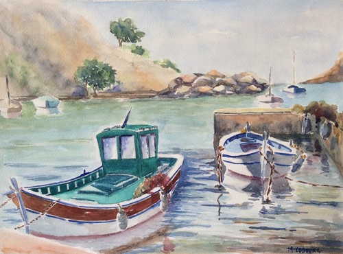 Grande aquarelle provence - grande,