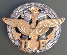 Insigne vintage PILOTE AVION AIR DOUANES MARITIMES France ORIGINAL CUSTOMS BADGE