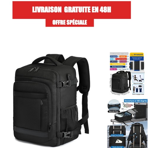 Sac dos cabine 40x20x25 - dos, cm