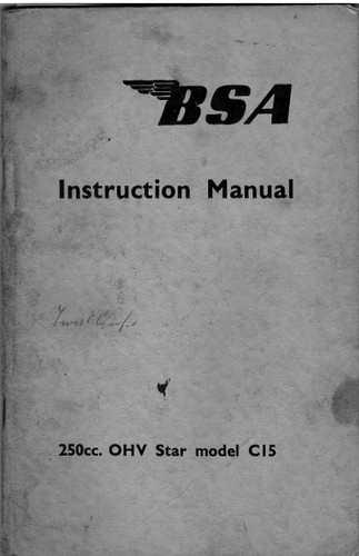 1959 1967 bsa - bsa, c15
