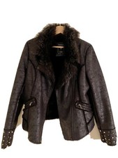 Manteau court fourré Guess JAMAIS porté