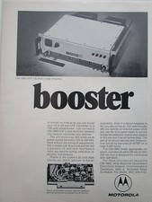 1/1972 PUB MOTOROLA ELECTRONICS CM-1680 UHF LINEAR AMPLIFIER ORIGINAL AD