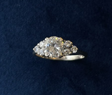 Bague  - 18 carats or blanc /