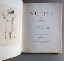 Colette — Nudité — illustrations de Carlègle — éditions de la Mappemonde — 1943.