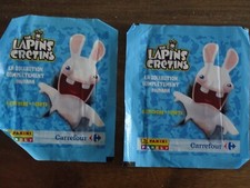 PANINI THE LAPINS CRETINS 2 POCHETTES STICKERS ALBUM 2017