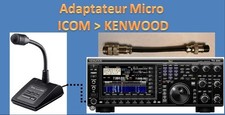 Adaptateur Micro ICOM vers KENWOOD ( 8 pins ) Radio amateur CB CIBI Décamétrique