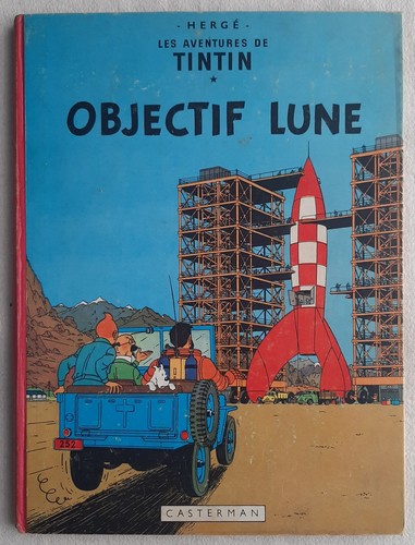 Tintin objectif lune rare - tintin,