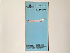 ROYAL AIR MAROC B727-200 Safety Card Carte de Sécurité