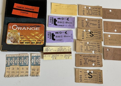 Lot tickets métro - tickets,
