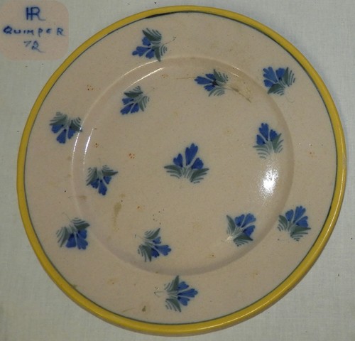 Assiette ancienne faïence - assiette,