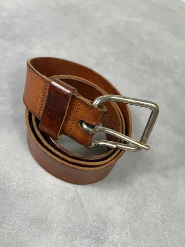 Ceinture cuir marron vintage